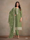 Averie By Vipul  Heavy Orgenza Silk With Embroidery Work Dress Material Wholesale Online